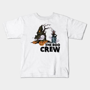 The Boo Crew tee design birthday gift graphic Kids T-Shirt